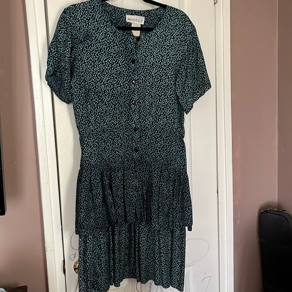 Vintage Tiered Midi Dress